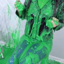 Miss Nicole: Meredith Blasted With Green Gunge, Fake Cum and Pies