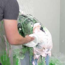 Miss Nicole: Meredith Blasted With Green Gunge, Fake Cum and Pies