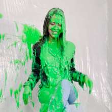 Miss Nicole: Meredith Blasted With Green Gunge, Fake Cum and Pies