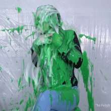 Miss Nicole: Meredith Blasted With Green Gunge, Fake Cum and Pies