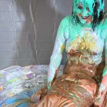 MissNoire - EffToy: Messy Sissy Pegging and Cum Eating--Double Wammy