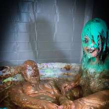 MissNoire - EffToy: Messy Sissy Pegging and Cum Eating--Double Wammy