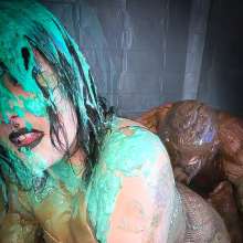 MissNoire - EffToy: Messy Sissy Pegging and Cum Eating--Double Wammy