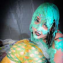 MissNoire - EffToy: Messy Sissy Pegging and Cum Eating--Double Wammy