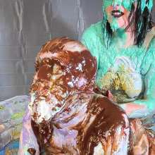 MissNoire - EffToy: Messy Sissy Pegging and Cum Eating--Double Wammy