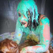MissNoire - EffToy: Messy Sissy Pegging and Cum Eating--Double Wammy