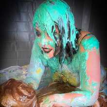 MissNoire - EffToy: Messy Sissy Pegging and Cum Eating--Double Wammy