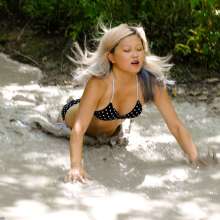 dlodoski: Mina, Messy in Bubbling Mud--Photos