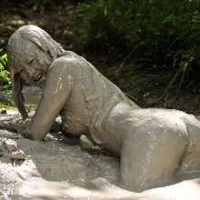 dlodoski: Mina, Messy in Bubbling Mud--Photos