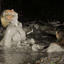 dlodoski: Star and Summer Enjoy Bubbling Mud--Photos