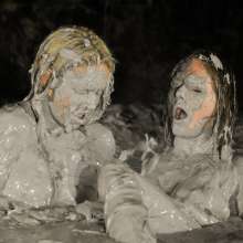 dlodoski: Star and Summer Enjoy Bubbling Mud--Photos
