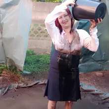 Thefetishgirl: Mud down My Blouse
