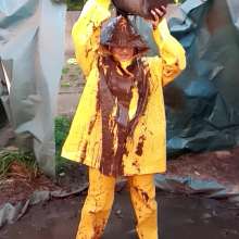 Thefetishgirl: Mud over My Rainwear?  Absolute Fun