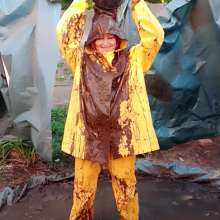 Thefetishgirl: Mud over My Rainwear?  Absolute Fun