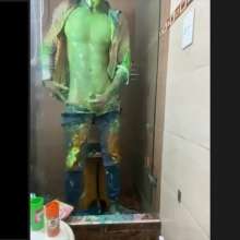 MessyGuys: Nico Plays with His Feet and Covers in 5 Jars of Paint
