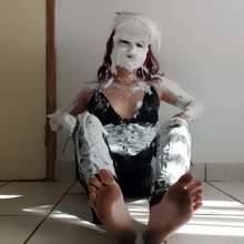 Thefetishgirl: Pies in PVC Body Suit