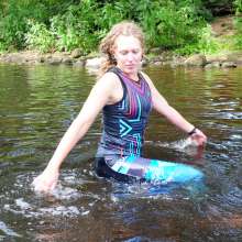 DungeonMasterOne: Purity in the River in Crossfit Spandex Leggings!