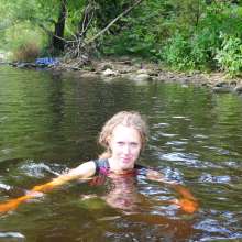 DungeonMasterOne: Purity in the River in Crossfit Spandex Leggings!