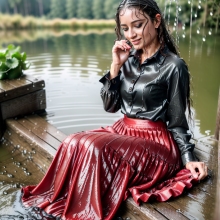 Wetmaxiskirts: Glamour AI Wetlook--miscellaneous selections from various models