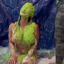 Slimed Models: Naked Lynne Plays Our Nasty Pie Game!