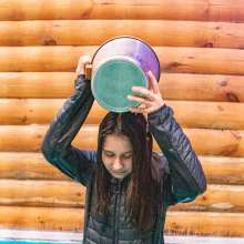 Wet Live Team: She Is All Wet in the Pool and in the Shower after Sports