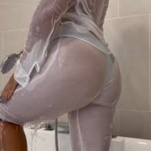 WetPlace: Stunning Anny Shower In Seethrough Clothes
