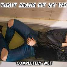 Wet Live Team: These Tight Jeans Fit My Wet Ass, Wetlook Boy