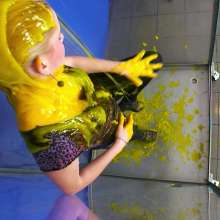 Lara_eurowam: Vanda Had Fun with Yellow Slime-T732c3