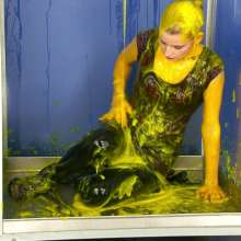Lara_eurowam: Vanda Had Fun with Yellow Slime-T732c3