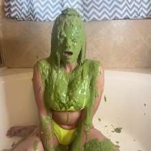 Slimed Models: 10 Girls, 10 Green Slimes, Name Your Price