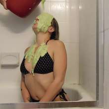 Slimed Models: 10 Girls, 10 Green Slimes, Name Your Price