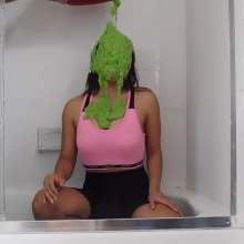 Slimed Models: 10 Girls, 10 Green Slimes, Name Your Price