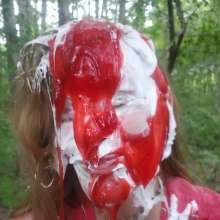 Berry G: Shaving cream and fruit pie filling!