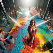 Bobographer: Francesca and the paint--part nine--start of the cleanup