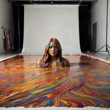 Bobographer: Francesca and the paint--part four--in the pit