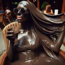 splathair2020: AI women staying cool... in the mud =)