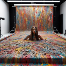 Bobographer: Francesca and the paint--part four--in the pit