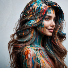 Bobographer: Francesca and the paint--part one