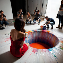 Bobographer: Francesca and the paint--part two