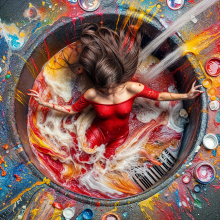Bobographer: Francesca and the paint--part nine--down the drain