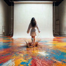 Bobographer: Francesca and the paint--part three--the walk