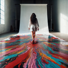 Bobographer: Francesca and the paint--part three--the walk
