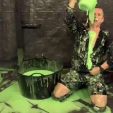 messytradie: Big Bucket Of Green Gunge
