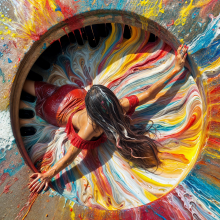 Bobographer: Francesca and the paint--part nine--down the drain