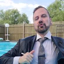 zave66: Caught Me Suited in the Pool Again
