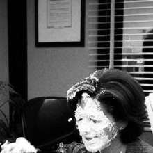 skirtpie: 1972 office pie fight