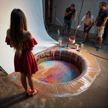 Bobographer: Francesca and the paint--part two