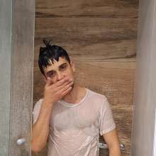 queeruy: Clothed Shower after Work