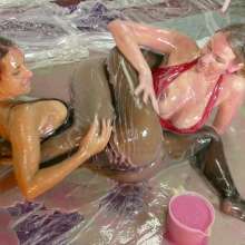 HotWamHD: Danielle and Jess: XXX Lesbian Leotard Gunging now in UMD store!
