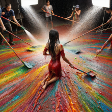 Bobographer: Francesca and the paint--part nine--start of the cleanup